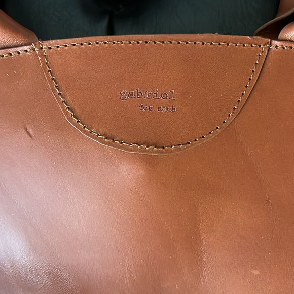 NWOT Gabriel for Sach Tulip Tote in Brown - Picture 4 of 8